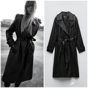 Zara Black Trench Coat